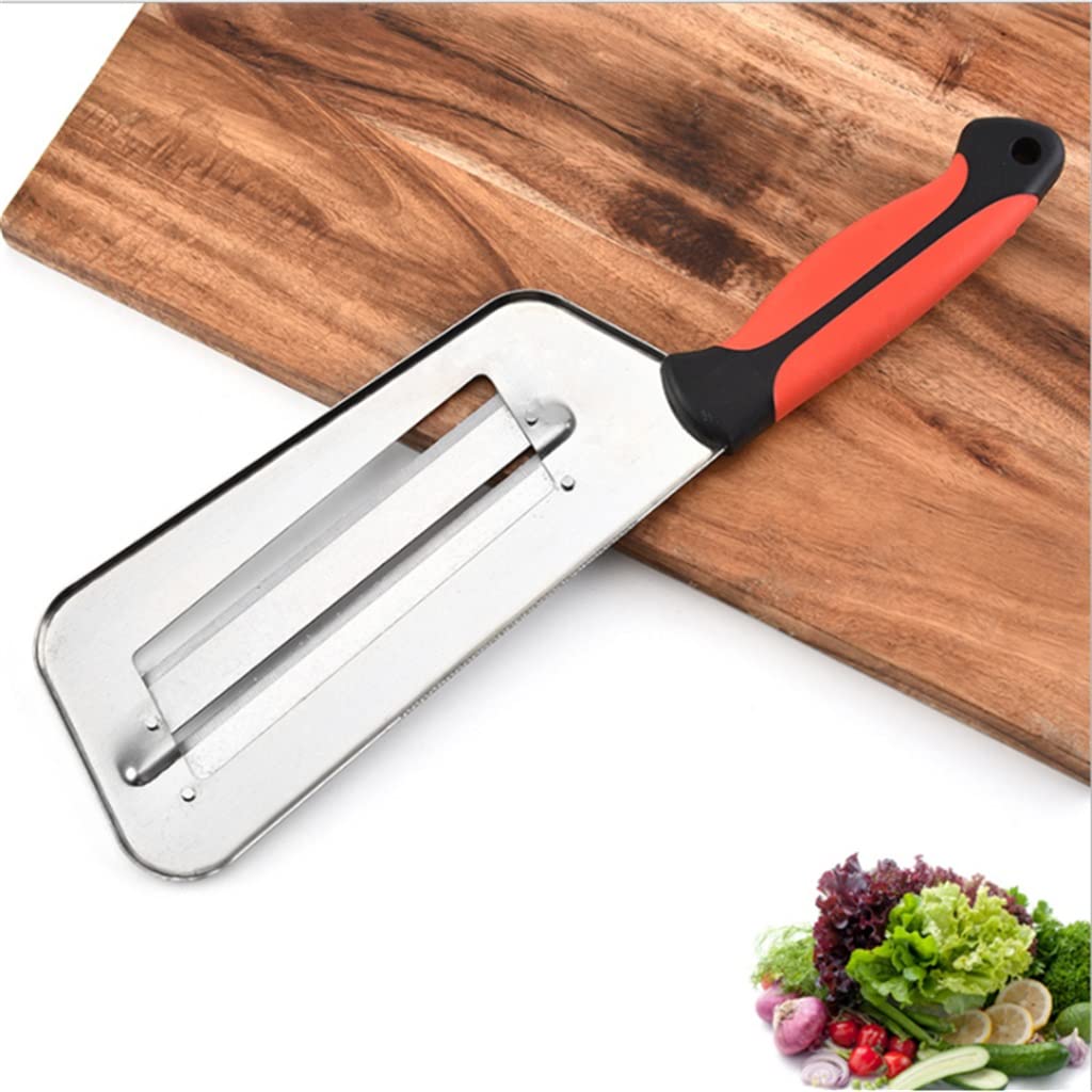 JFDBGU Cuchillo de Acero Inoxidable de 2 Cuchillas de Acero Inoxidable Limpiador de Frutas Papita Pelador Pelador Rallador de Zanahorias Accesorios de Cocina