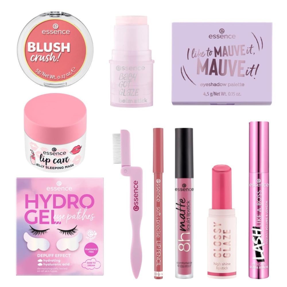 Essence - Zestaw 10 produktów do makijażu - Kompletny zestaw do oczu, ust i odcieni
