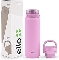 Vista 35 de Ello Cooper Twist - Botella de agua de acero inoxidable de 32 onzas con tapa para beber A prueba de fugas Doble pared y aislada al vacío Asa