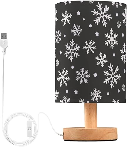 Miniatura 9 de Pfrewn Prewn - Lámpara de mesa de invierno de Navidad con puerto USB, diseño de estrella retro, árbol de Navidad, lámparas de noche rojas para rojo