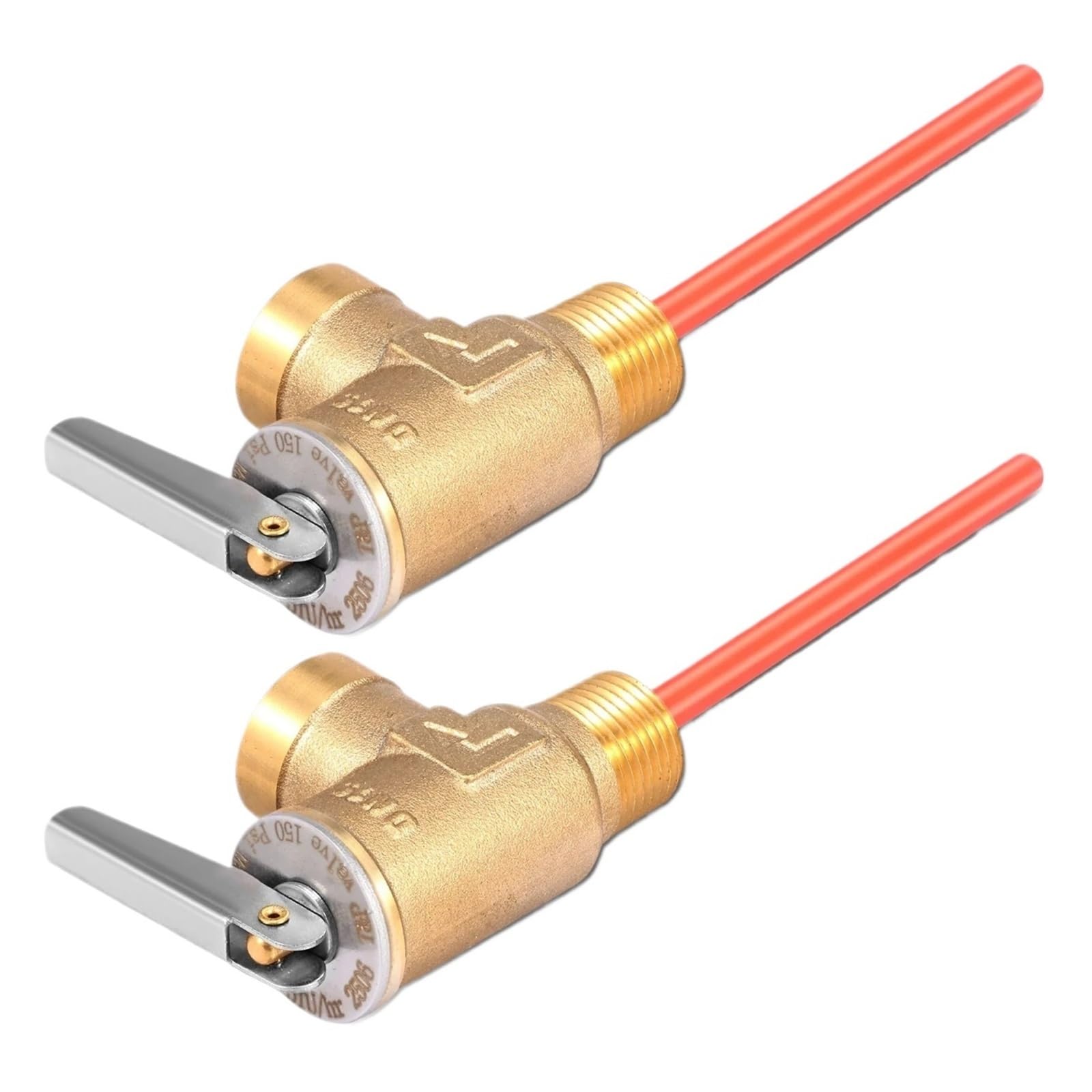 Hudfvioi 2Pcs Brass Pressure Relief Valve Water Heater Pressure Reducing Valve For Water Pump