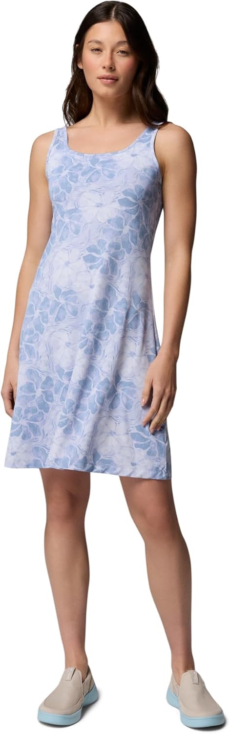 Columbia Women's PFG Freezer III Sun Dress, Twilight Hazyblooms, Large