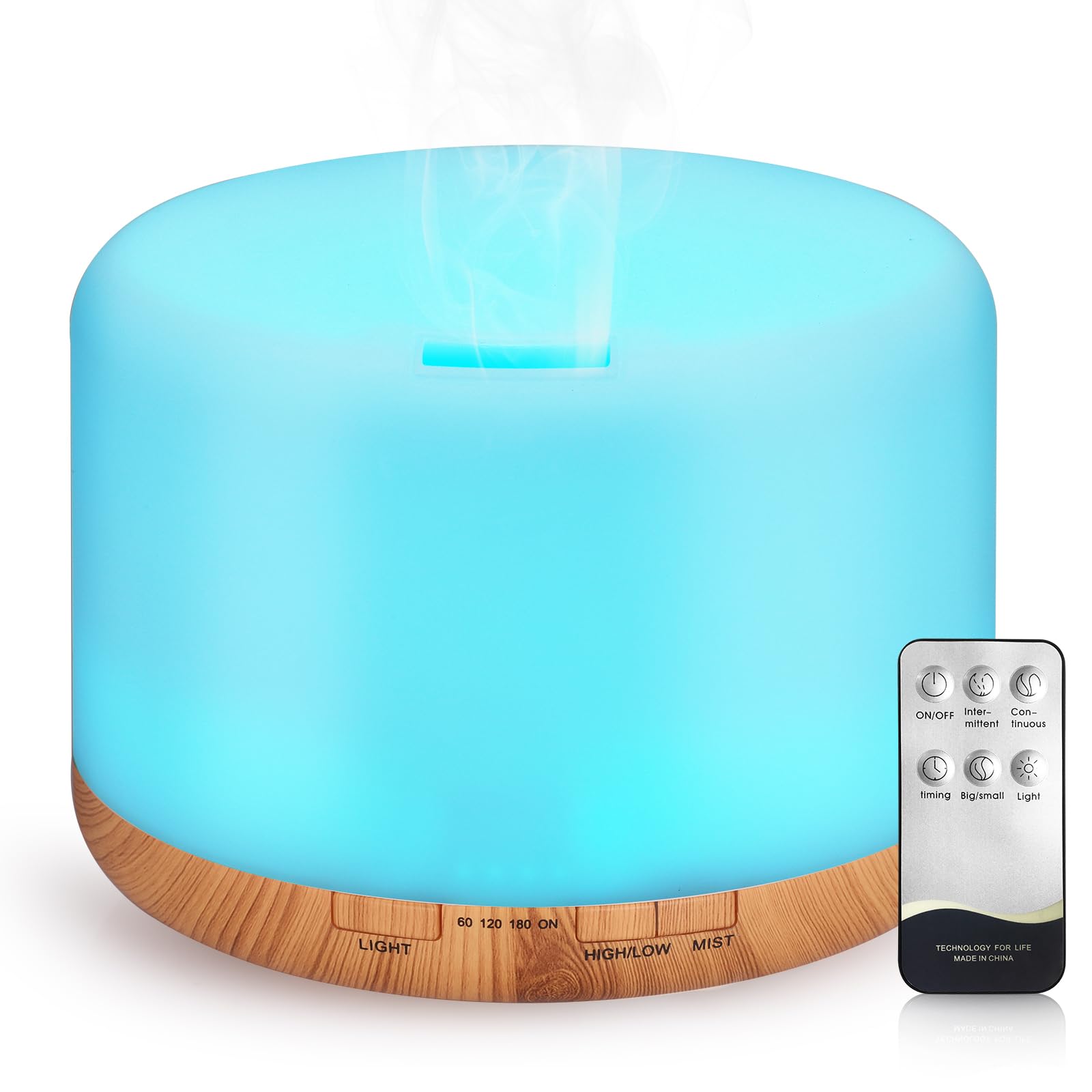 1000ML Essential Oil Diffuser, Ultrasonic Aromatherapy Di...