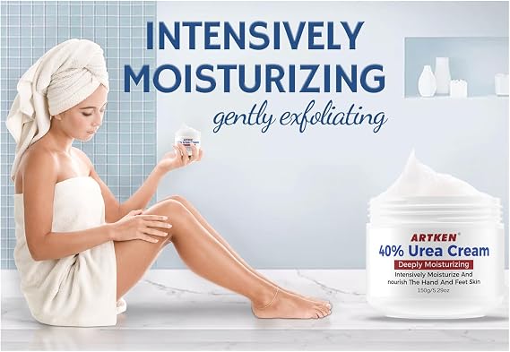 Tongyend Urea Foot Cream,Urea Cream for Feet,Urea 40 Percent Cracked Heels and Dry Skin Deep Moisturizing,Callus Remover Nourishes Soften Feet,Knees,Hand-150g, 1 g (Pack of 1)