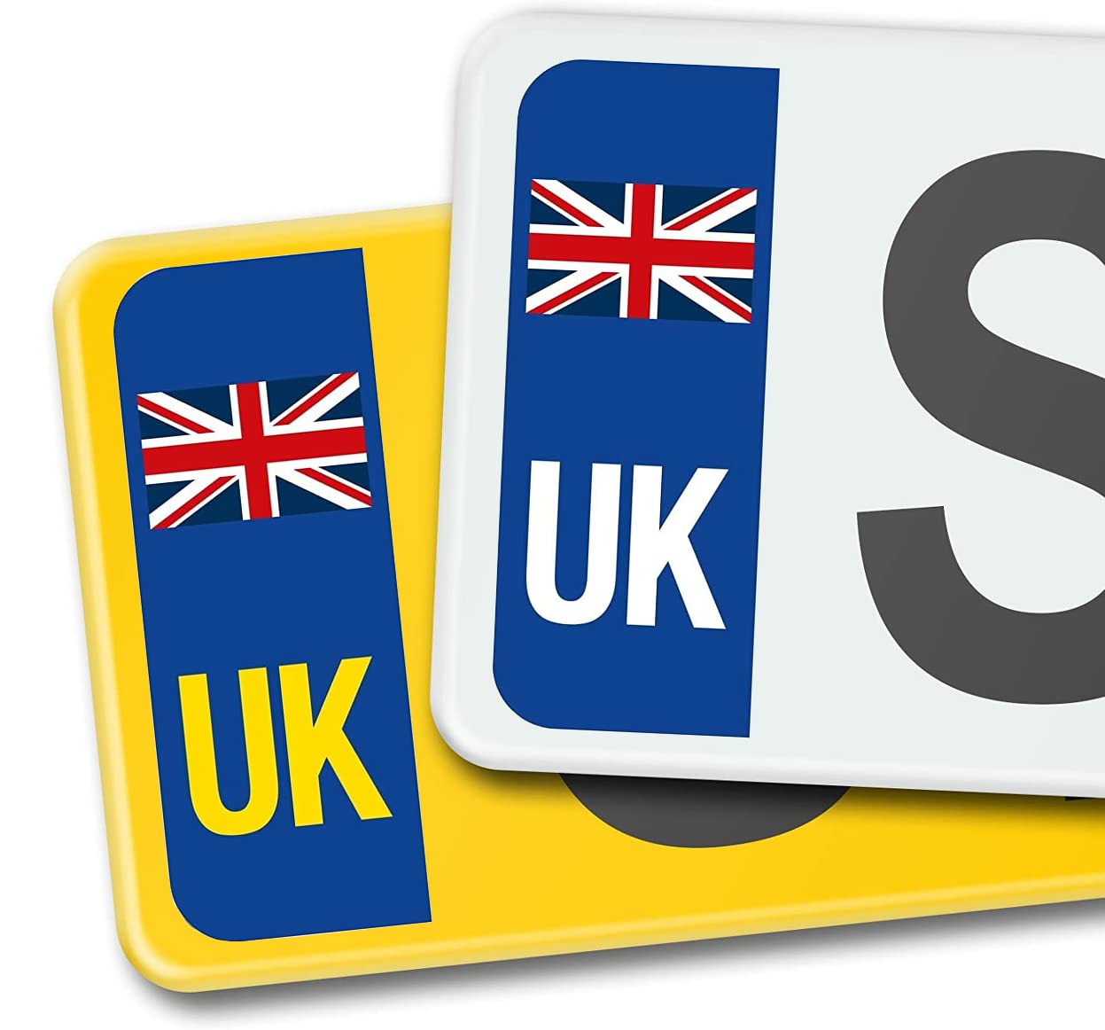 GB Union Jack Number Plate Stickers - YPS