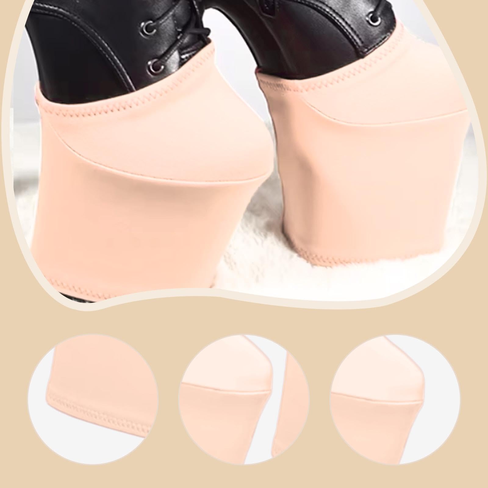 Copriscarpe Da Ballo, Manicotti Protettivi, Copriscarpe, Resistenti All'abrasione, Flessibili, per Una Vestibilità Ottimale Durante Allenamenti E, Beige, S