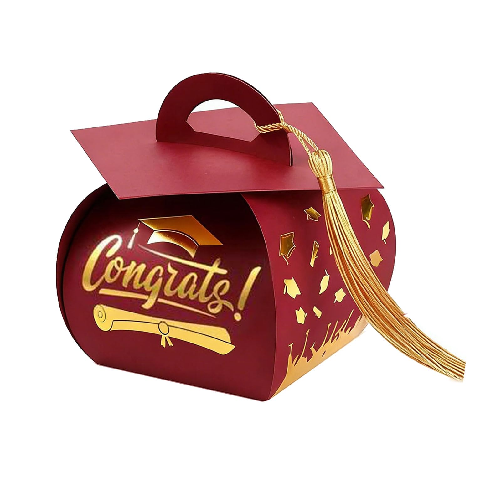 HZBB Graduation Cap Gift Box for Diplomas and Accessories Sturdy Paper Present Container with Spacious Interior Diploma Awards Gift Box