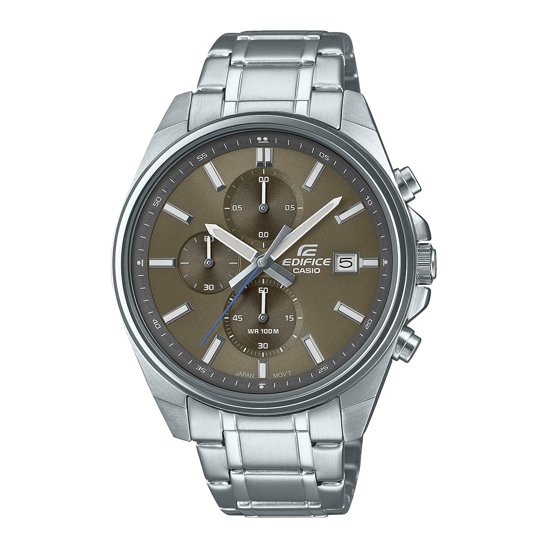 Casio Edifice EFV-610D-5CVUDF Brown Analog Dial Silver Stainless Steel Band Mens Watch Chronograph 100M Water Resistant ED572 (B0BRDDXXXF) Amazon Price History, Amazon Price Tracker