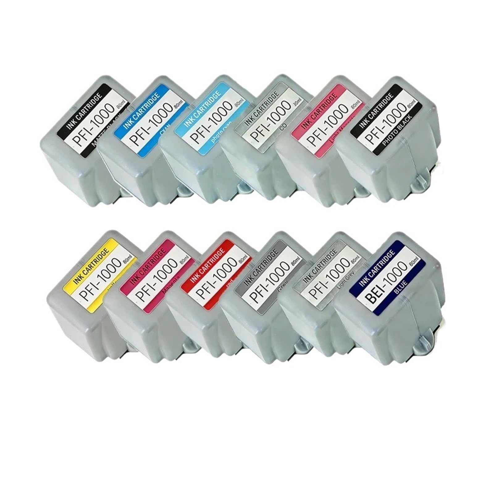 Cartouche d'encre PFI-1000, Compatible avec Canon, 80ml