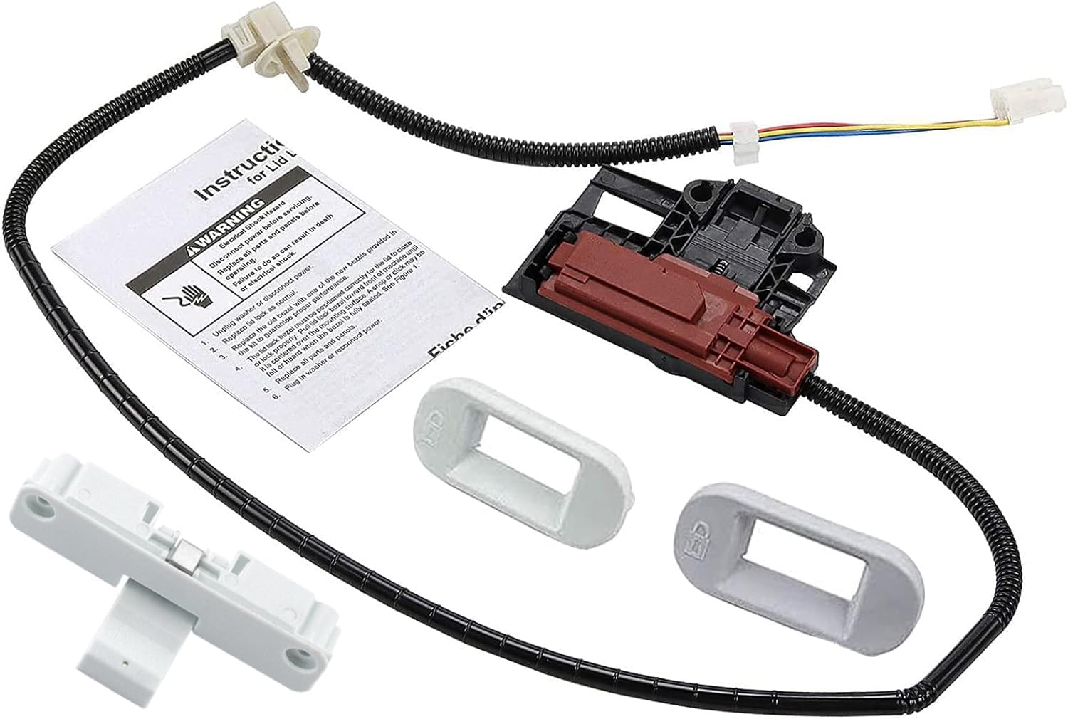 W10404050 W10238287 Washer Lid Lock Latch W10240513 Lid Strike Compatible with Whirlpool Cabrio Maytag Amana Washing Machine Replace AP5263307 W10744659 PS349762 by TOMOON