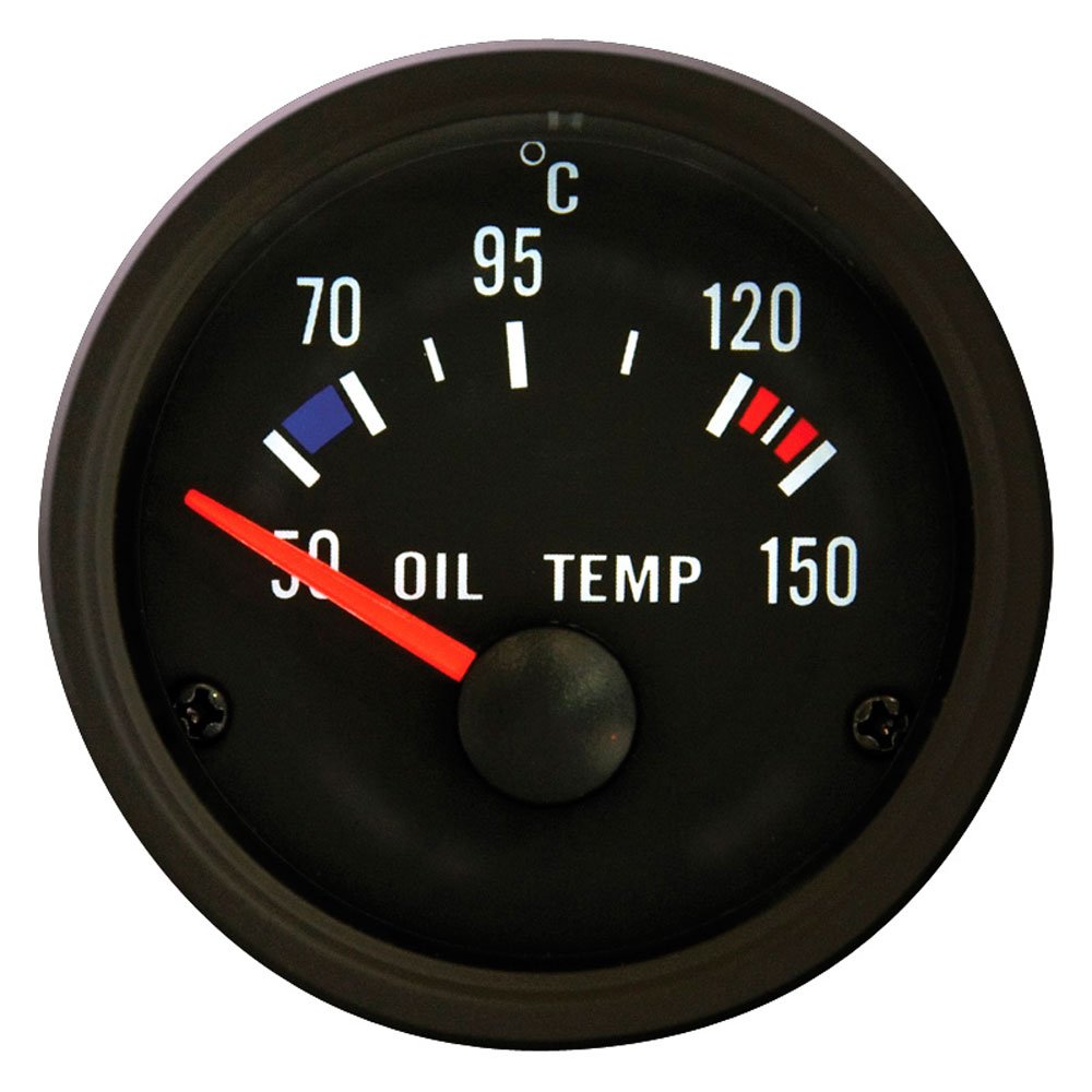 AUTO-STYLE Performance Instrument Black Oil Temperature Gauge 50-150°C 52mm