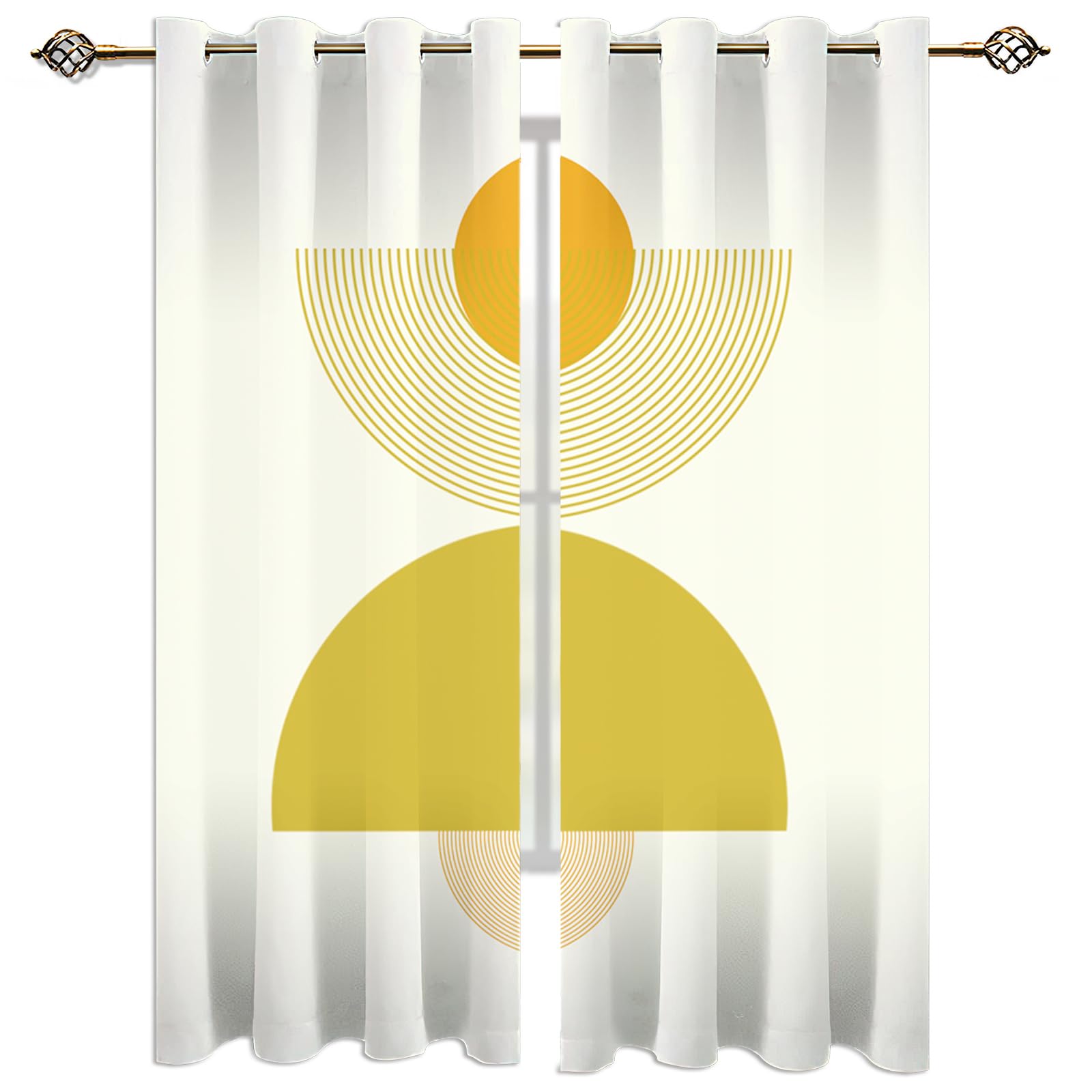 Rideau anti chaleur et occultant à motif géométrique pour chambre d'enfant