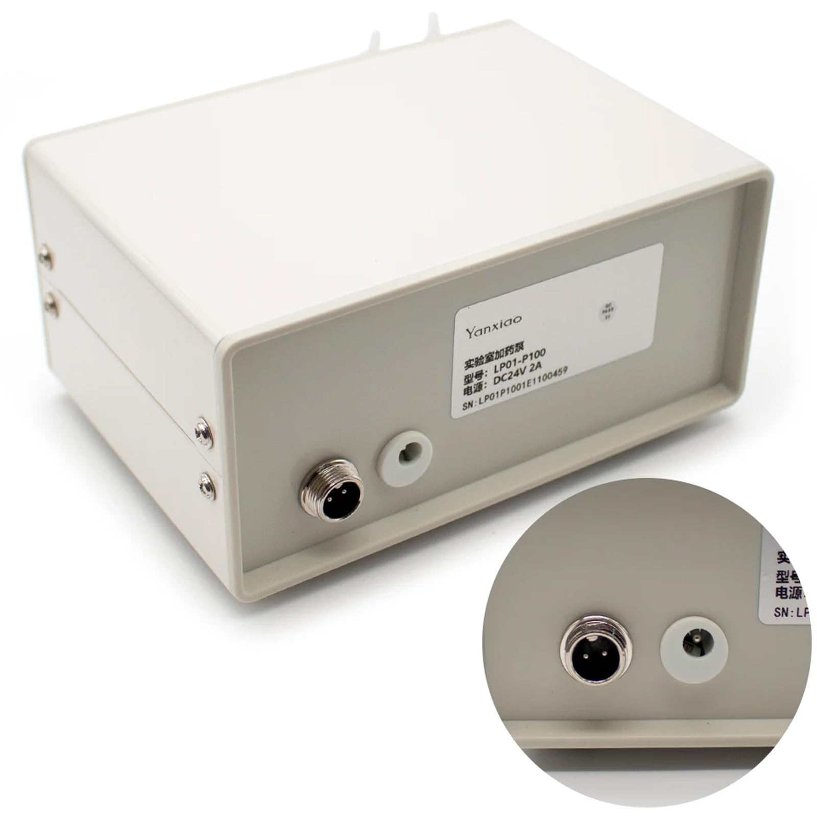 Toplionace Labor Peristaltikpumpe mit Fußpedal, Dosier Wasserpumpe, Selbstansaugende Quantitative Mini Titration Pumpe, Einstellbare Geschwindigkeit (3x5MM Rohr)