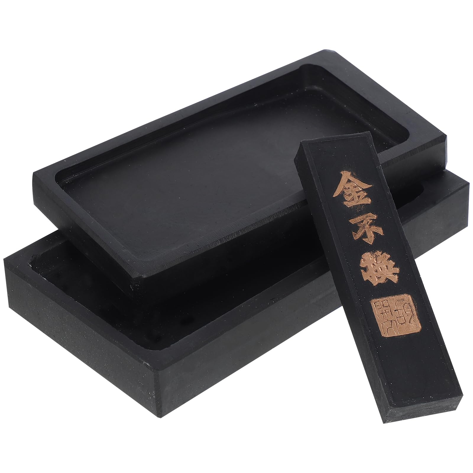 Natural Stone Ink Slab with Brush Set