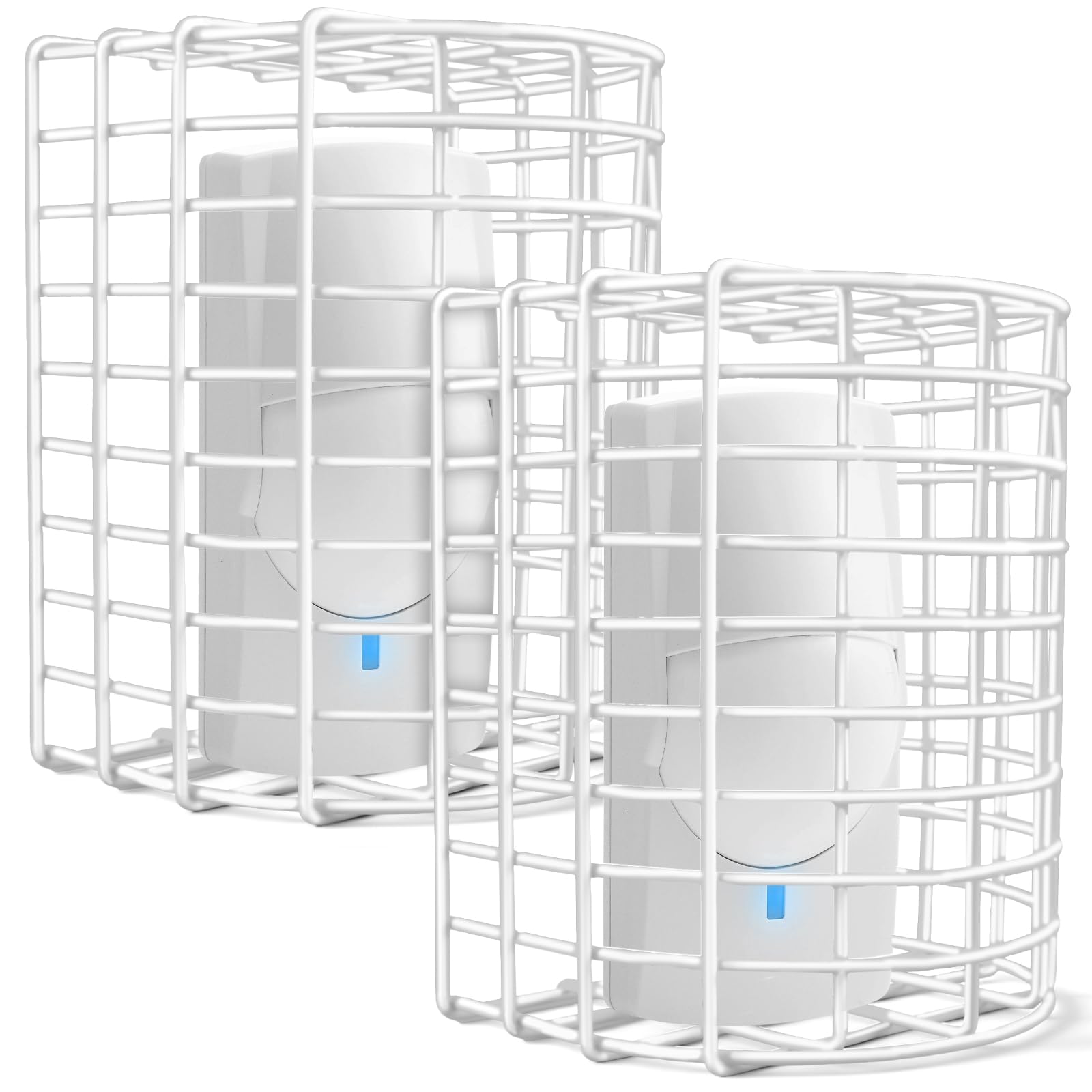 STI Smoke Detector Cover - White Steel Protective Cage STI Smoke Detector Cover - White Steel Protective Cage