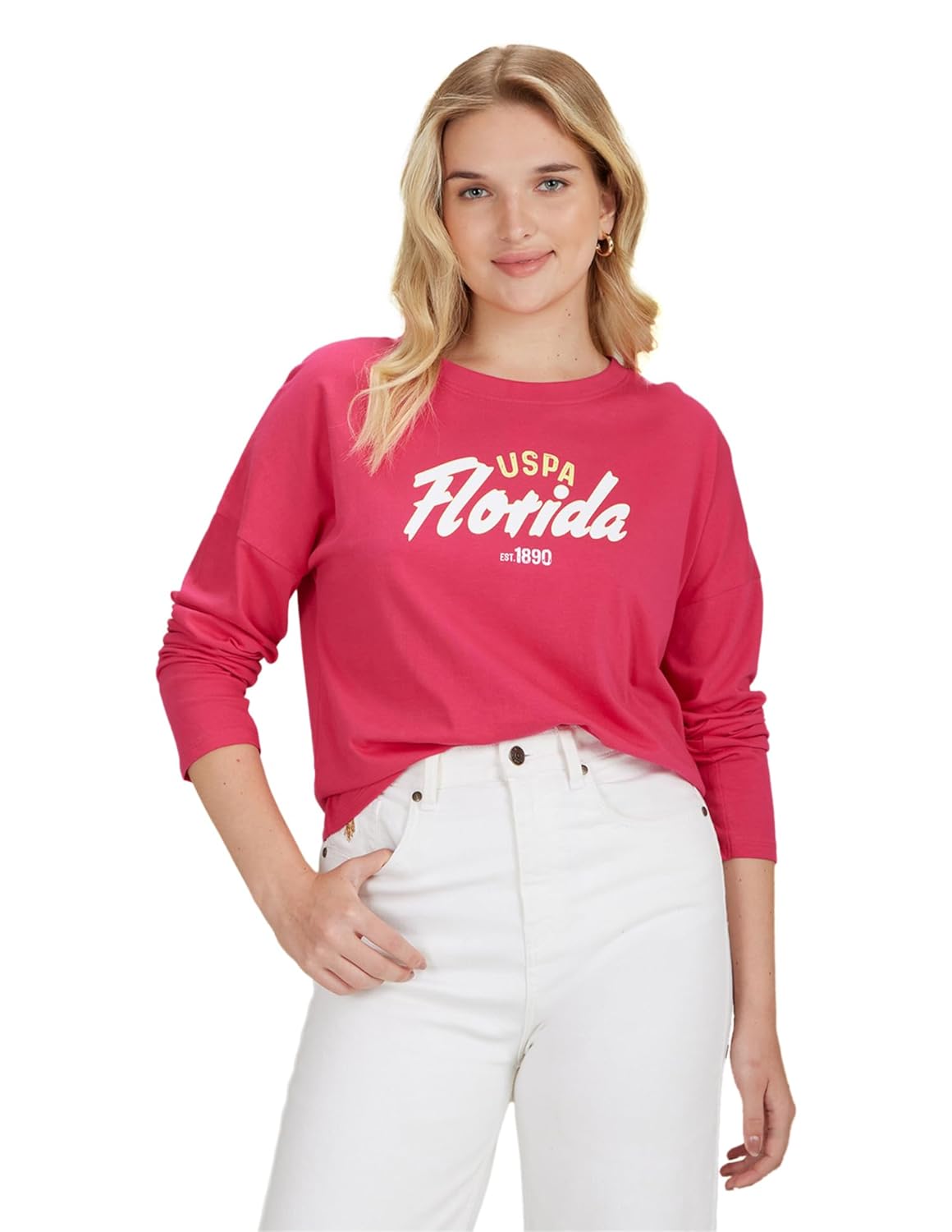 U.S. POLO ASSN. Women’s Cotton Regular Fit T-Shirt – Comfortable, Stylish Casual Tee