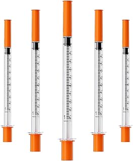 U-100 1mL/cc ラボシリンジ 30G 1/2インチ (12.7mm) ニードル個別包装、100個パック