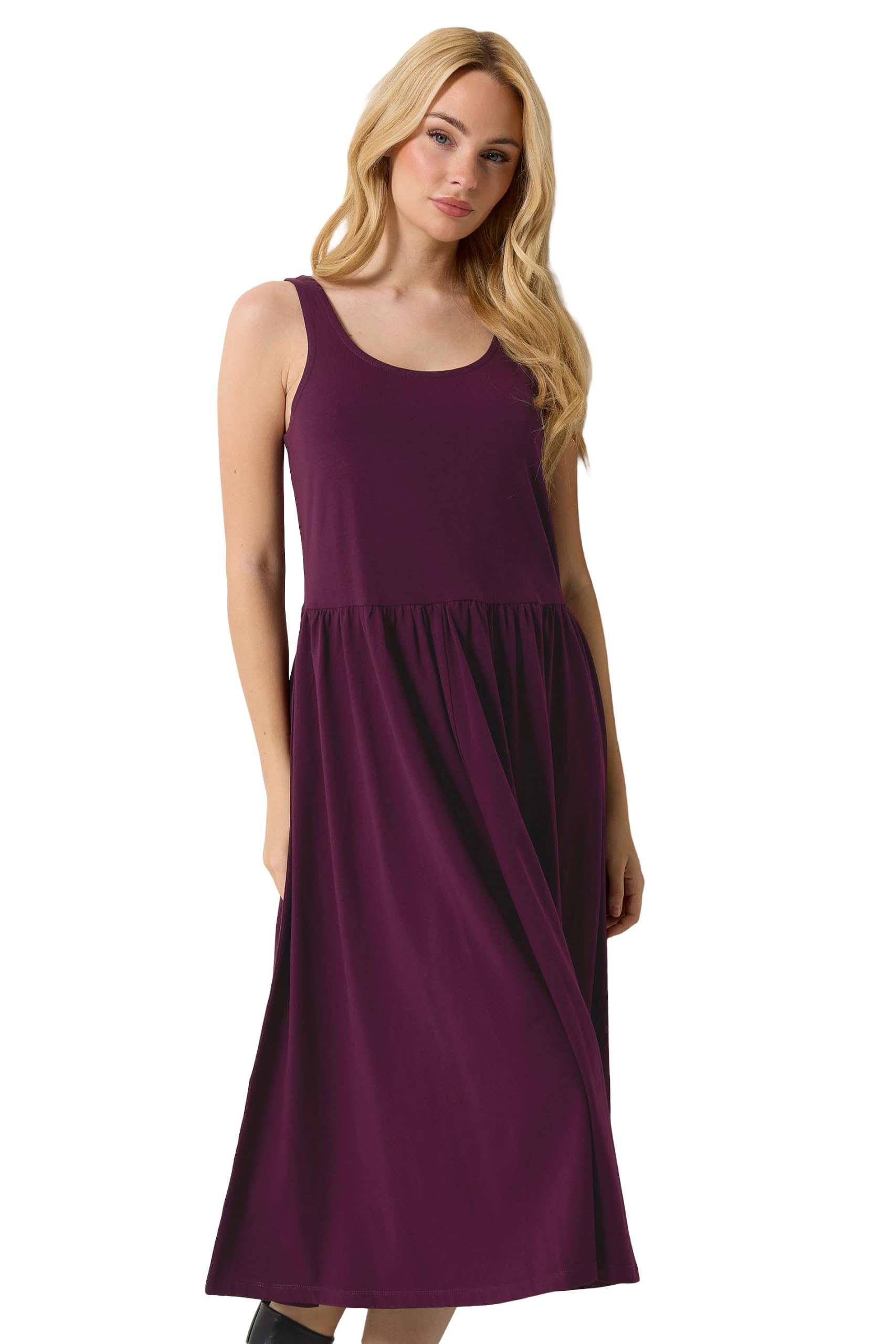 M&Co - Women's - Midi Dress - Size 14 - Purple