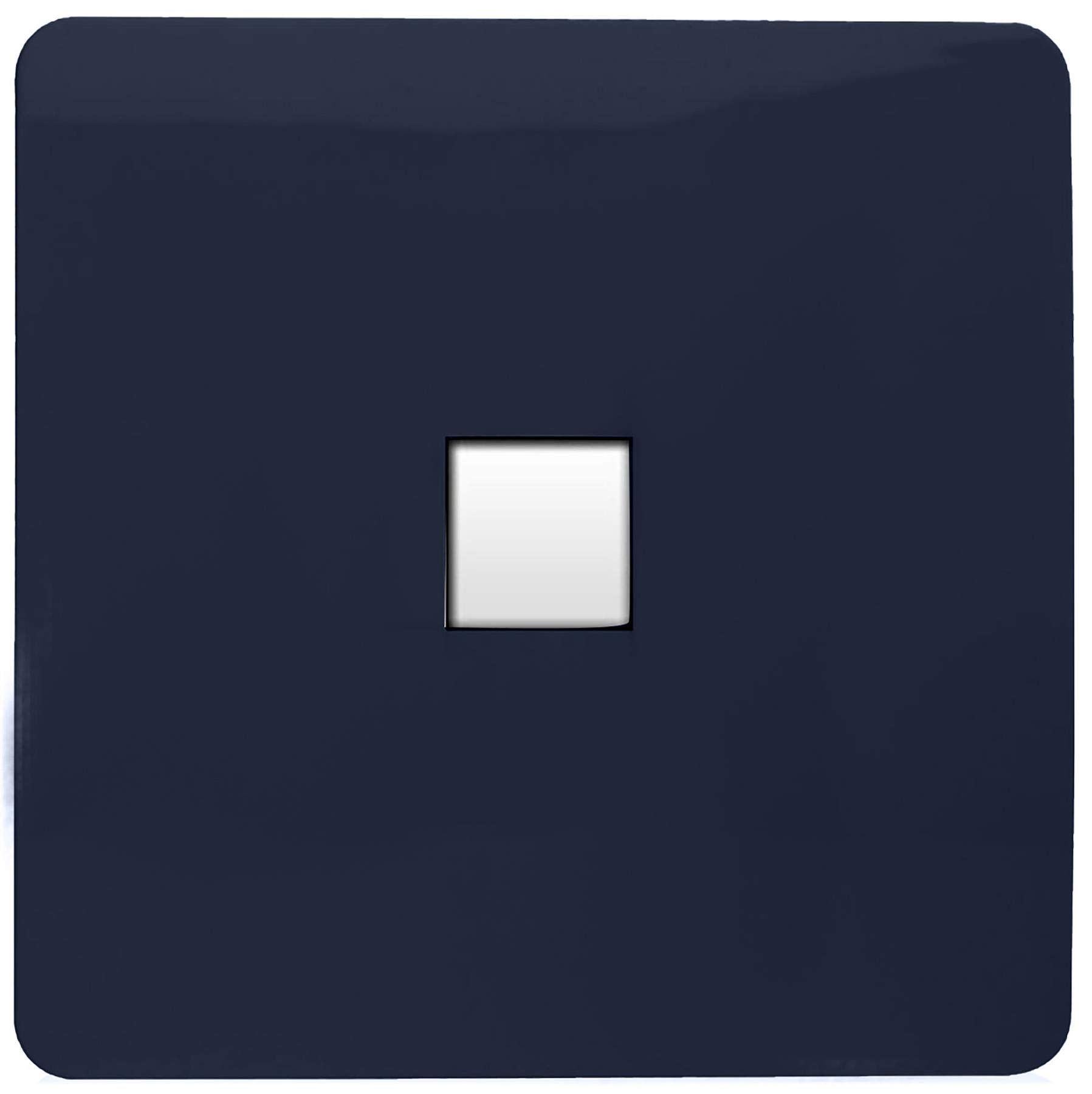 Trendi Switch Navy Trendi Artistic Modern Glossy Tactile Telephone Socket