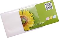 Vista 2 de Tupalizy 80 fundas protectoras de plástico para tarjetas, impermeables, transparentes, para mujeres, tarjetas de crédito, tarjeta de seguro social