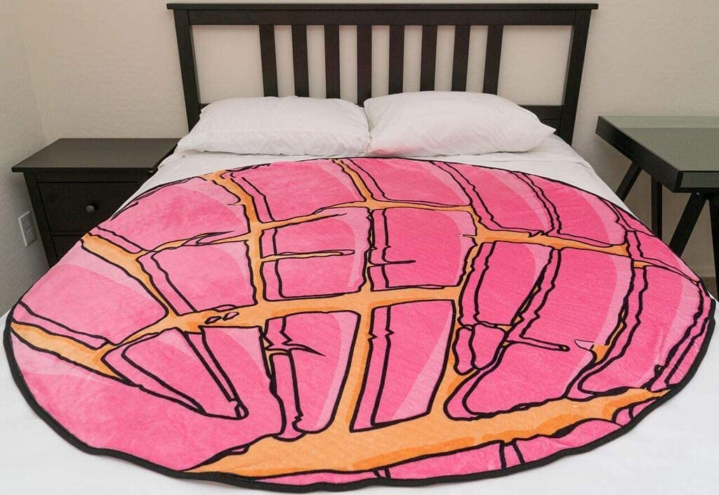 Kudu Concha Blanket | Ultra Soft Pink Comfortable Lightweight Blanket |  Large 60 Round Food Blanket for Adults Kids | Realistic Novelty Couch Bed  Blanket | Pan Dulce Sweet Bread Donut (Pink) : Amazon.sg: Home