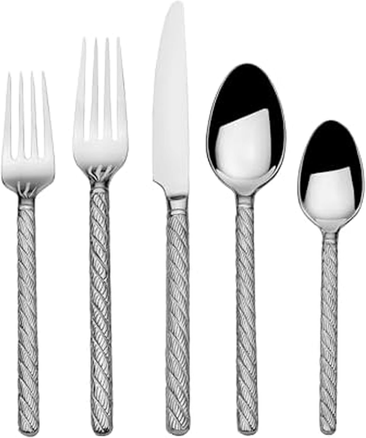 20-Piece Stainless Steel Flatware Set by Wallace Neptune for 4 20-Piece Stainless Steel Flatware Set by Wallace Neptune for 4