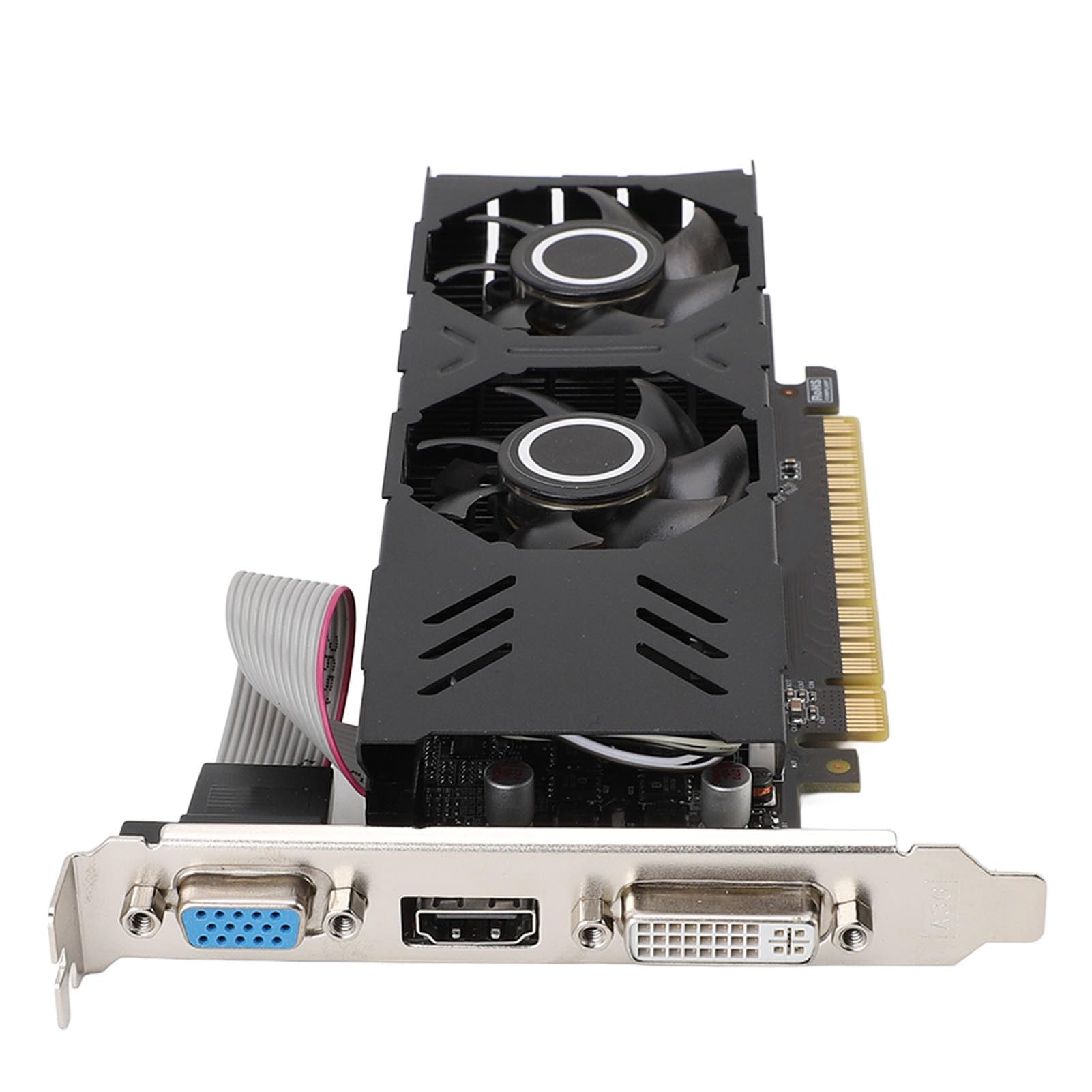 LAISANIM GT 750 4GB GDDR5 Graphics Card - Single Fan Cooling, VGADVIHDMI Interface, Metal Construction for Desktop Computers