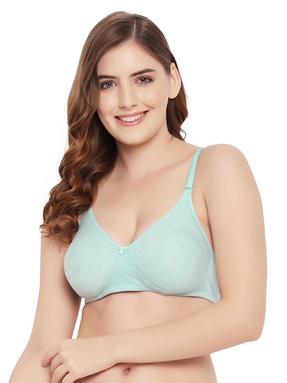 Clovia Women's Cotton Lightly Padded Non-Wired Full Cup Multiway T-Shirt Bra