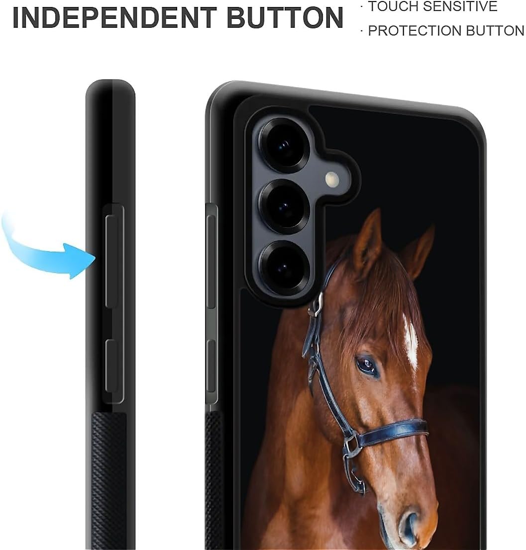 DAIZAG Case Compatible with Samsung Galaxy S25,Tall Horse Anti-Drop Scratch Proof Personalized Pattern Protective Shell Case for Samsung Galaxy S25 6.2" inch image 2