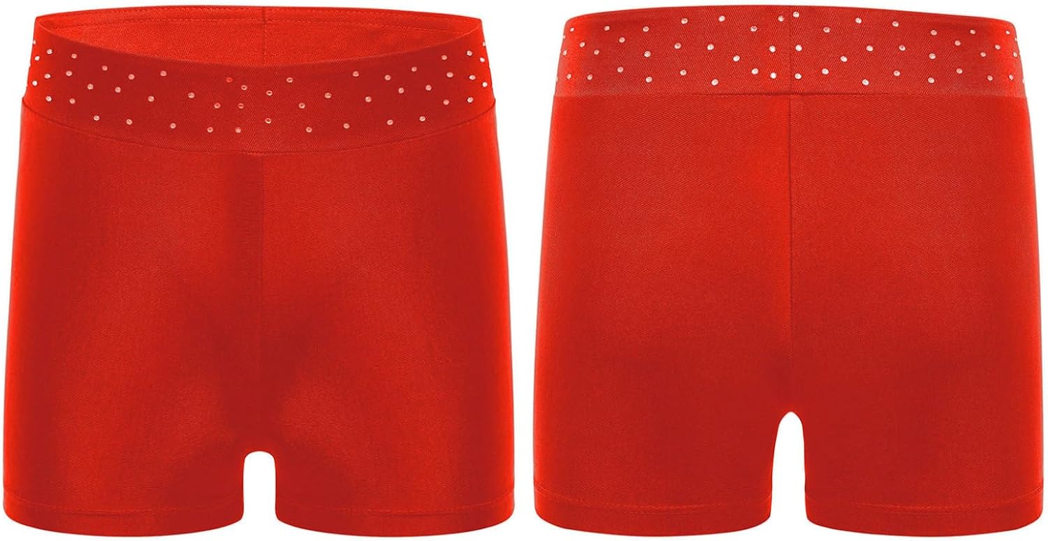 Girls' Gymnastics Boy Cut Shorts Active Dance Shorts Underwear High Waisted Booty Bottom Fitness Yoga Workout