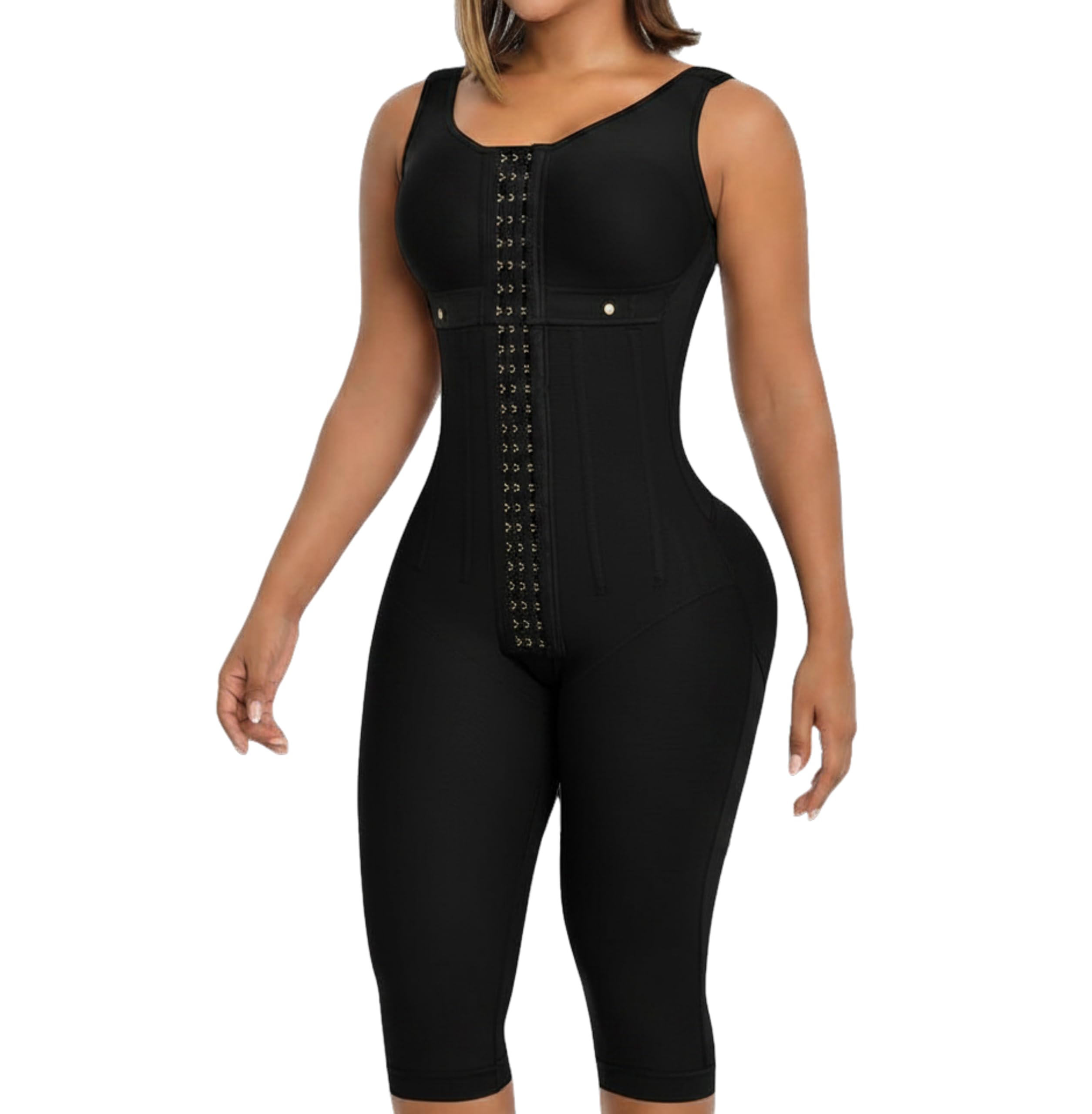 Melibelt 3012 Fajas Colombianas Reductoras Y Moldeadoras Shapewear For Women with 7 Rods and Bra