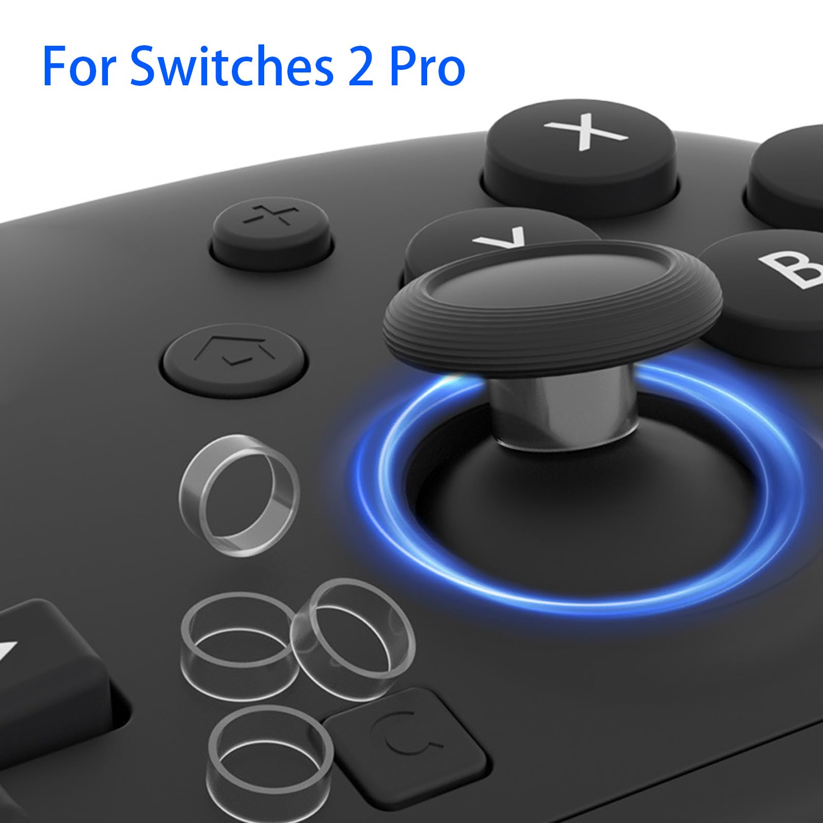 Pierścień ochronny na joystick, przezroczyste, odporne na zużycie, bezpieczne gumowe pierścienie ochronne do kontrolerów gamepada, entuzjastów, rodziny, przyjaciół