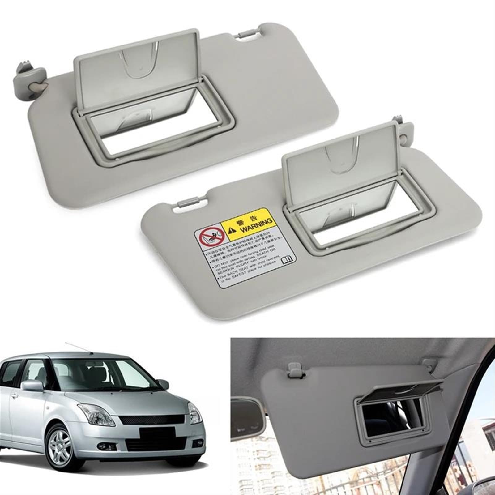 Für Suzuki Swift 2006-2016 2007 2008 2009 2010 Splash 2011 84802-63J51Linke Rechte Seite Sonnenblende Sonnenschutz Mit Spiegel Sonnenblende(Left)
