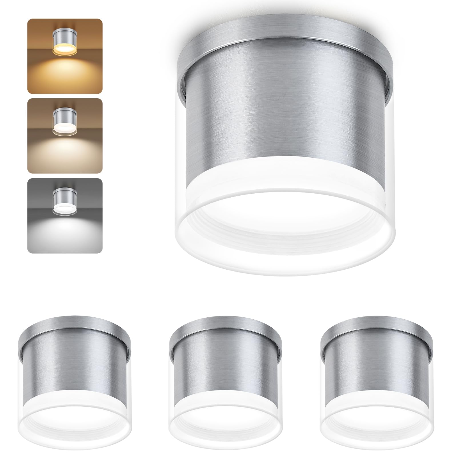 GeyouLux LED Adjustable Overhead Spotlight, 7W 800LM diameter 90×86mm Dimmable Ceiling Spotlights