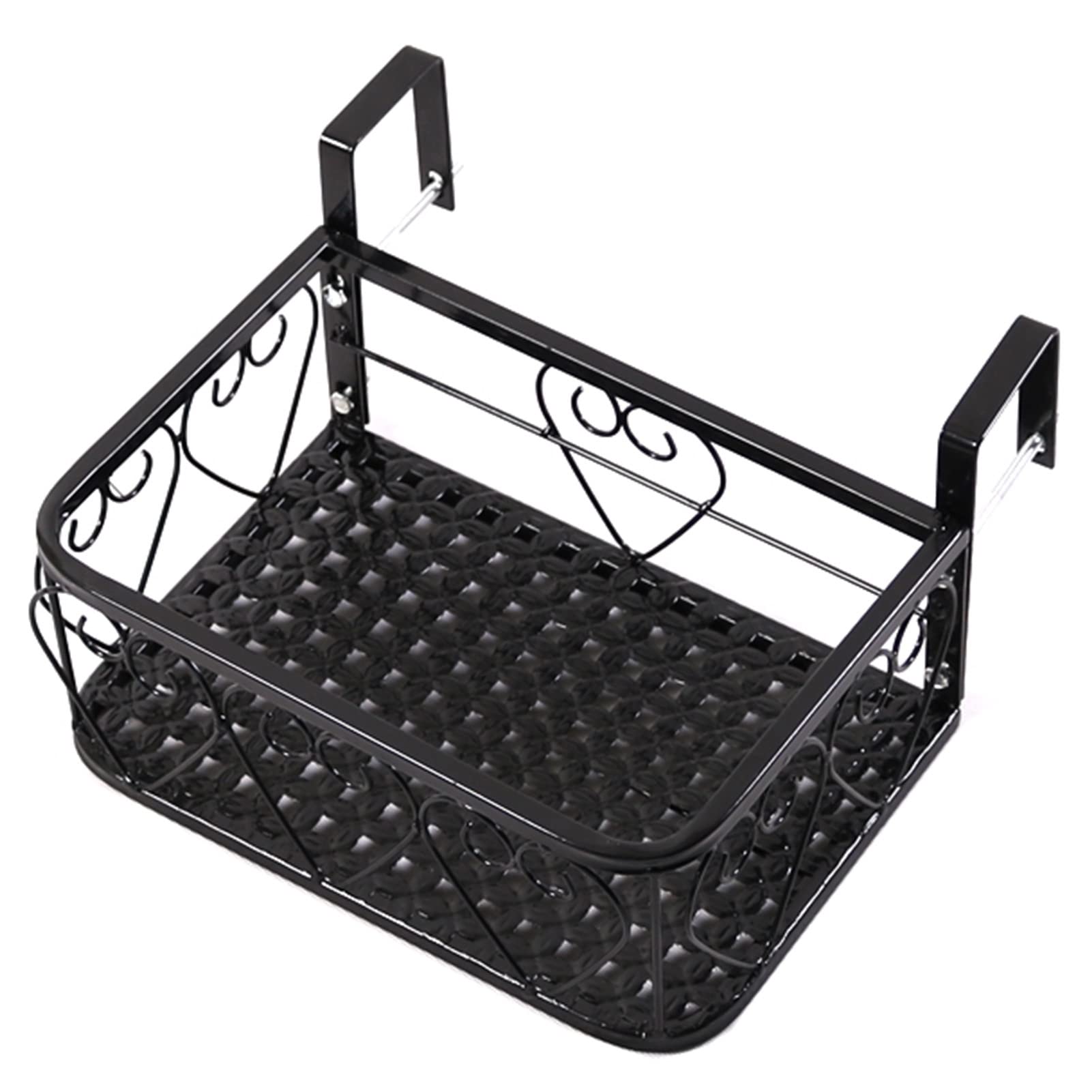 Porta Piante Ringhiera del Balcone Fioriera 30 Cm/50 Cm/60 Cm/80 Cm/100 Cm/120 Cm/150 Cm di Larghezza, Portavaso per Piante da Esterno Appeso per Finestra di Recinzione Cortile Patio Ponte