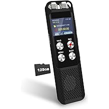 136GB Digital Voice Recorder: Voice Activated Recorders with Playback, Audio Recording Device for Lectures Meetings, Dictaphone Sound Portable Tape Recorder with Password | USB