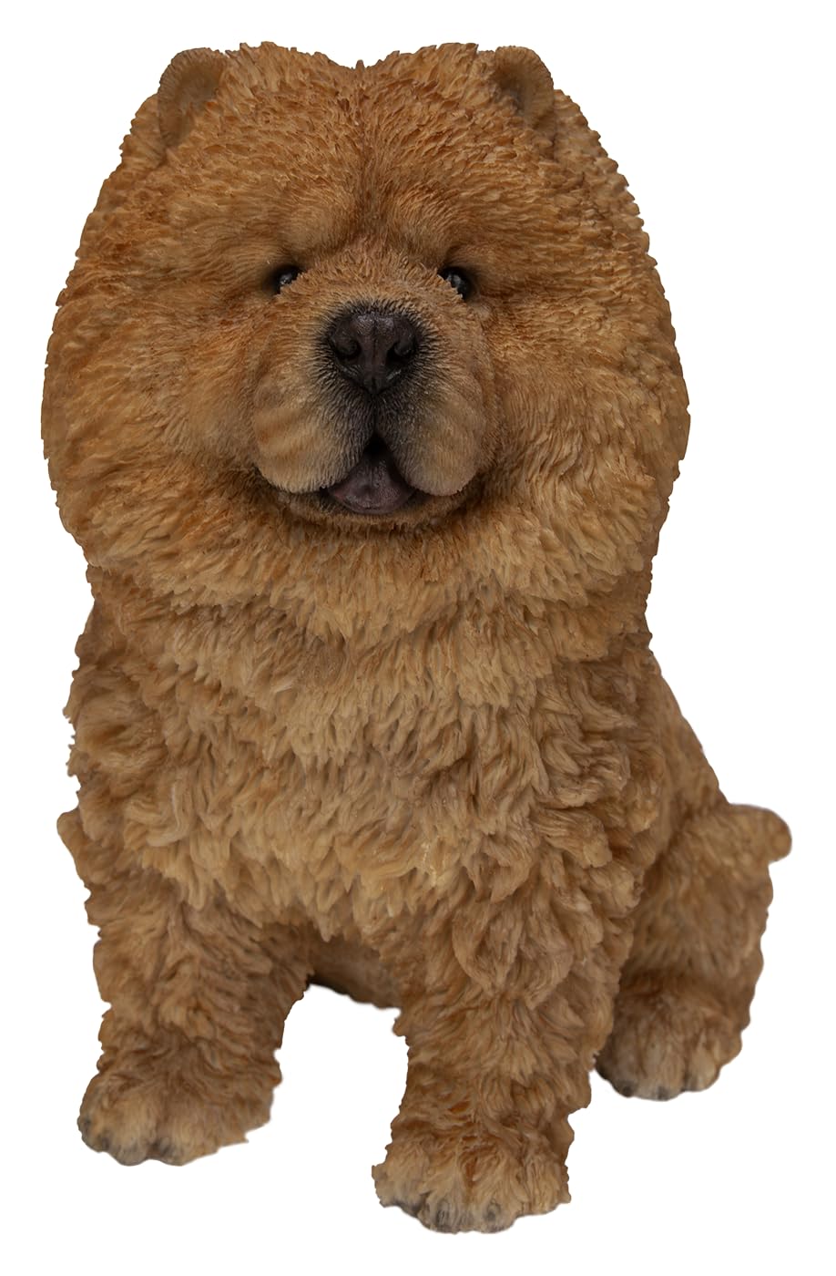 Vivid Arts Chow Chow Dog Ornament – Lifelike Fluffy Puppy Garden Decoration | Indoor & Outdoor Décor