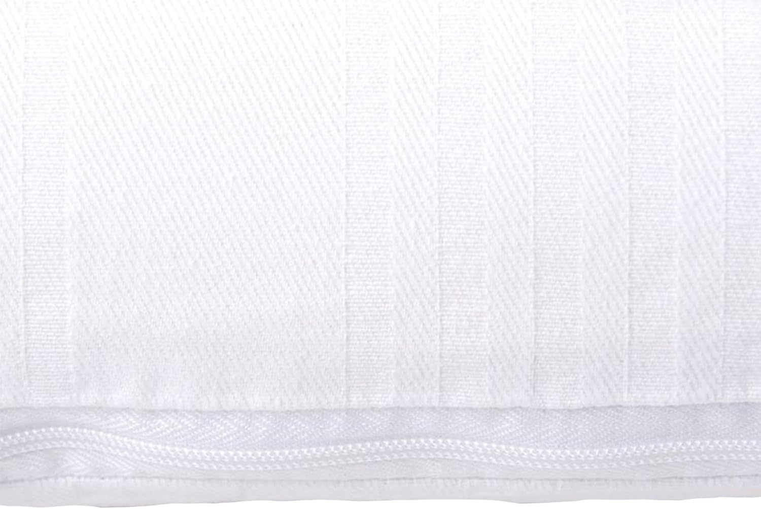 Corredocasa Set di 2 Federe Fasciate con Cerniera in 100% Puro Cotone - Coppia Federe per Cuscini qualità Extra Premium, Morbide e Traspiranti - Proteggi Copricuscino 52x82 cm per Letto, Casa e Hotel
