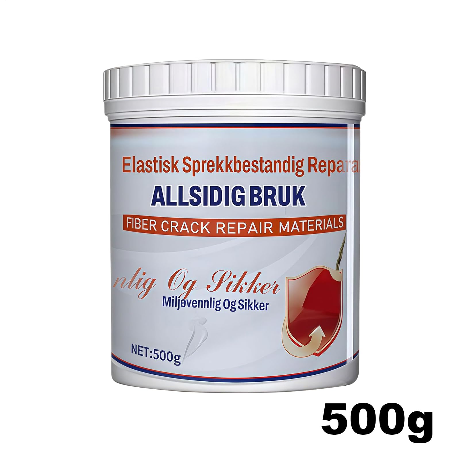 Stucco Per Buchi In Parete - Pasta Riparante Anti Crepa | 500 G Sigillante Per Crepe Ad Alta Elasticità - per Cucina Bagno Soggiorno Interni Calcestruzzo Legno resina Metallo