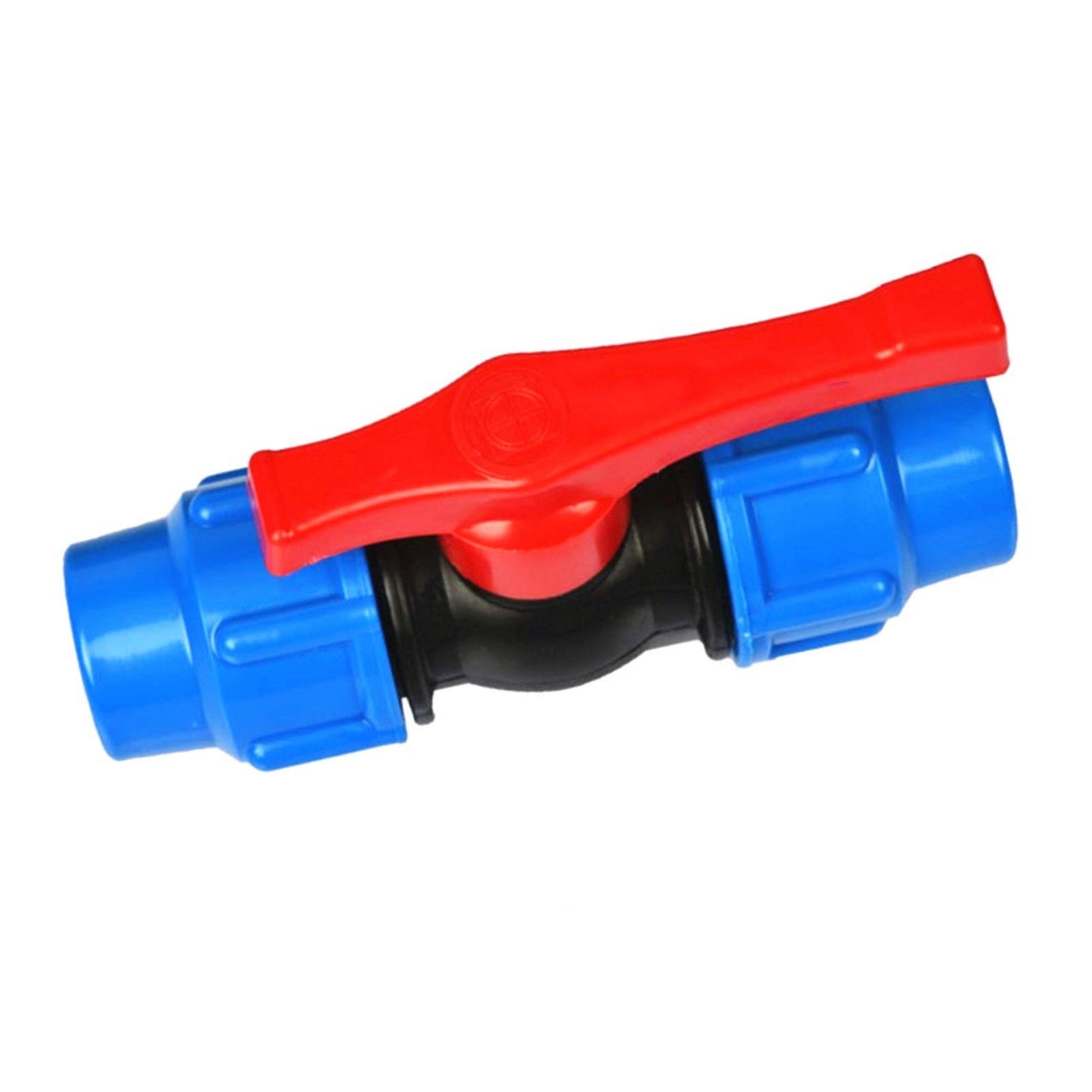 20/25 / a 32/40/50 63mm de plástico del tubo agua rápida la válvula conector PE Accesorios Válvulas bola,Utilidad Universal(63mm,Nero)