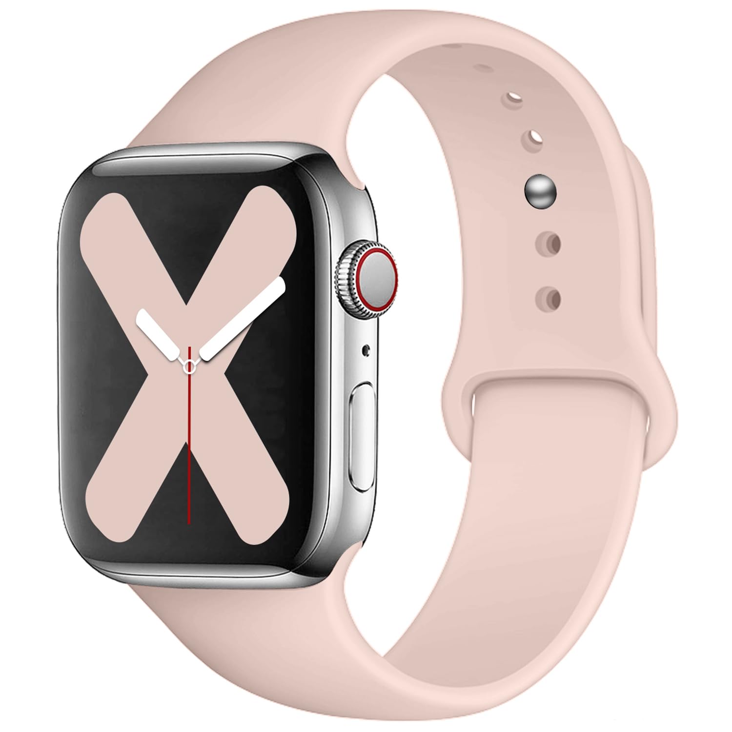 Saucyi Compatible with Apple Watch Band 41mm 40mm 38mm 49mm 45mm 44mm 42mm,Soft Silicone Sport Band Replacement Strap with Classic Clasp for iWatch Series 8 7 6 5 4 3 2 1 SE