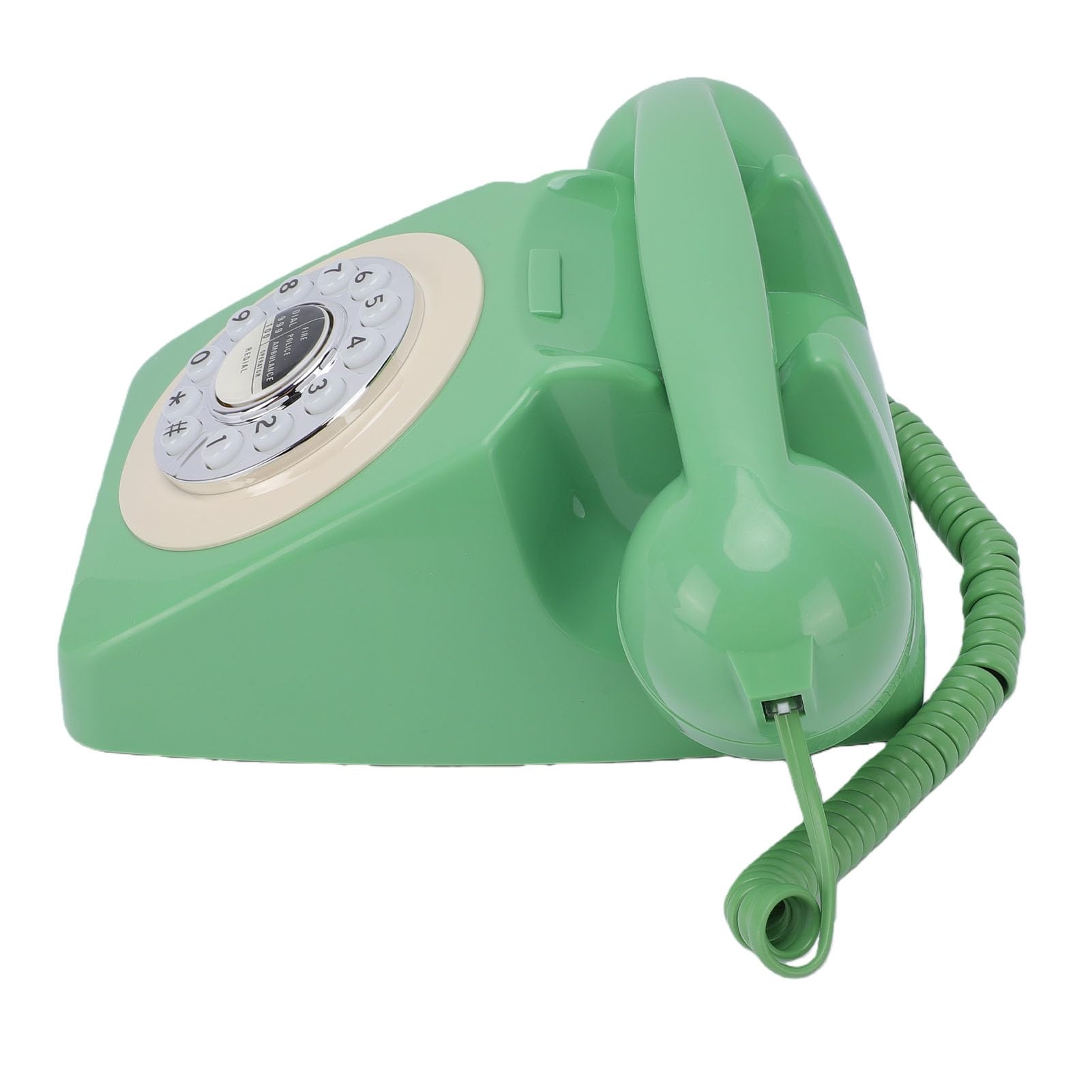 Yunseity Telefono Fisso Antico con Filo, Telefono da Scrivania con Pulsante Stile Vintage con Funzione di Ricomposizione e Connettore RJ11 per la Sicurezza in Casa, in Ufficio o in Caso di Emergenza