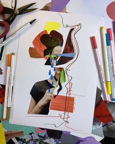 STABILO Feutre pinceau Pen 68 brush - Lot x 10 feutres dessin à pointe pinceau - rouge terracotta