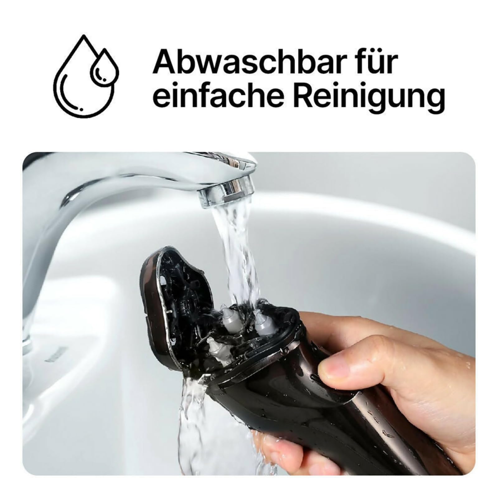 ProCut – Präzise 4D-Klingen und integrierter Trimmer für eine gründliche und angenehme Rasur，Elektrischer Rasierer，Geeignet für Nass und Trockeneinsatz