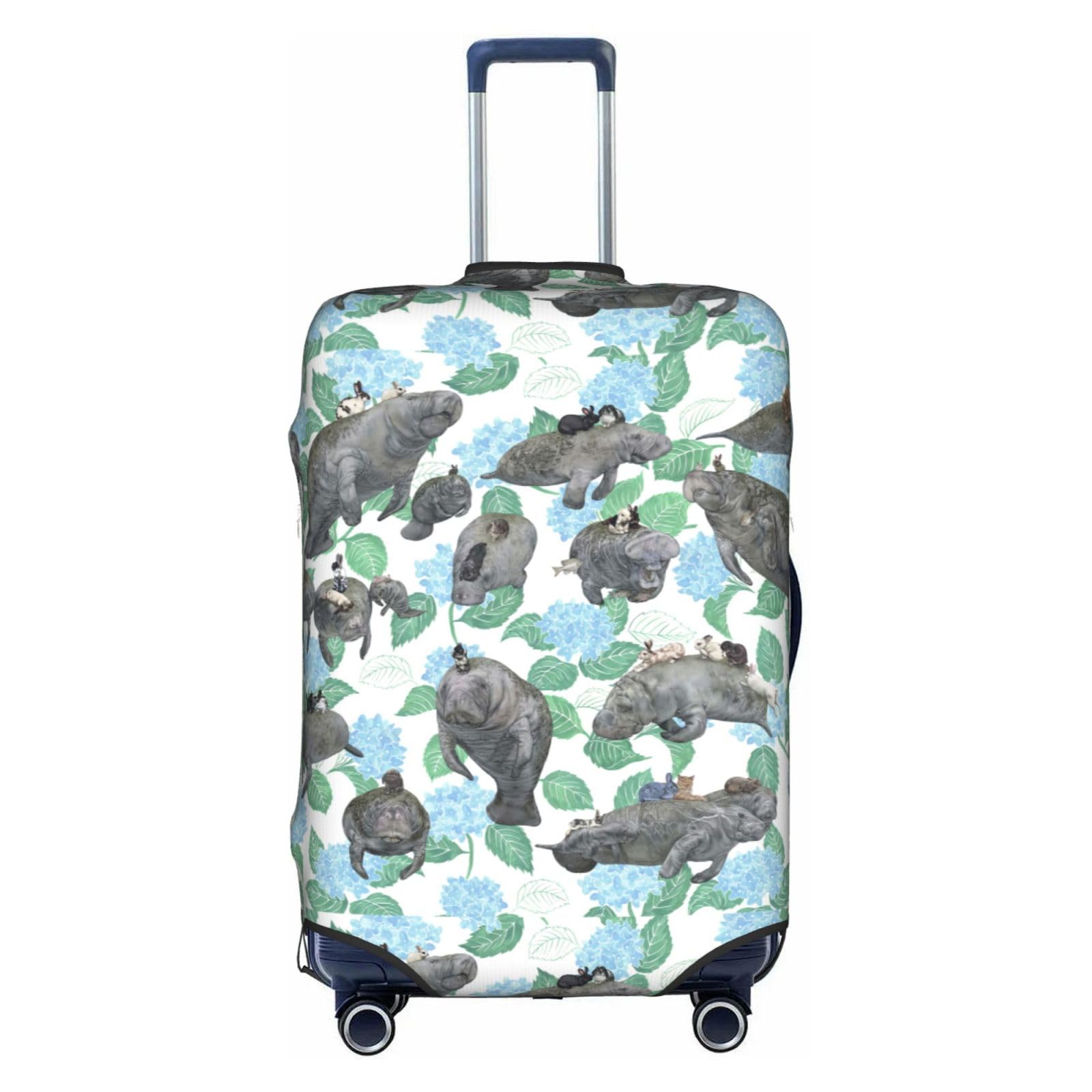 Housse de protection en polyester blanc taille S à motif lapin - 8