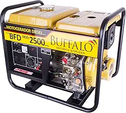 Gerador 2 KVA Monofásico a Diesel 5 HP BFD 2500 Partida Manual Buffalo
