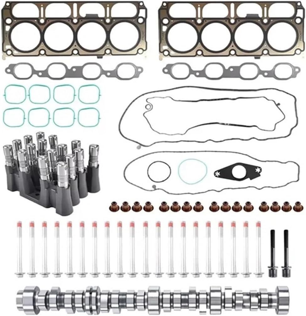 Engine Parts Full Gasket Set Camshaft Lifter Bolts kit 5.3 6.0 6.2 L L83 Compatible with Cadillac 13-21 5.3L 6.0L(5.3)