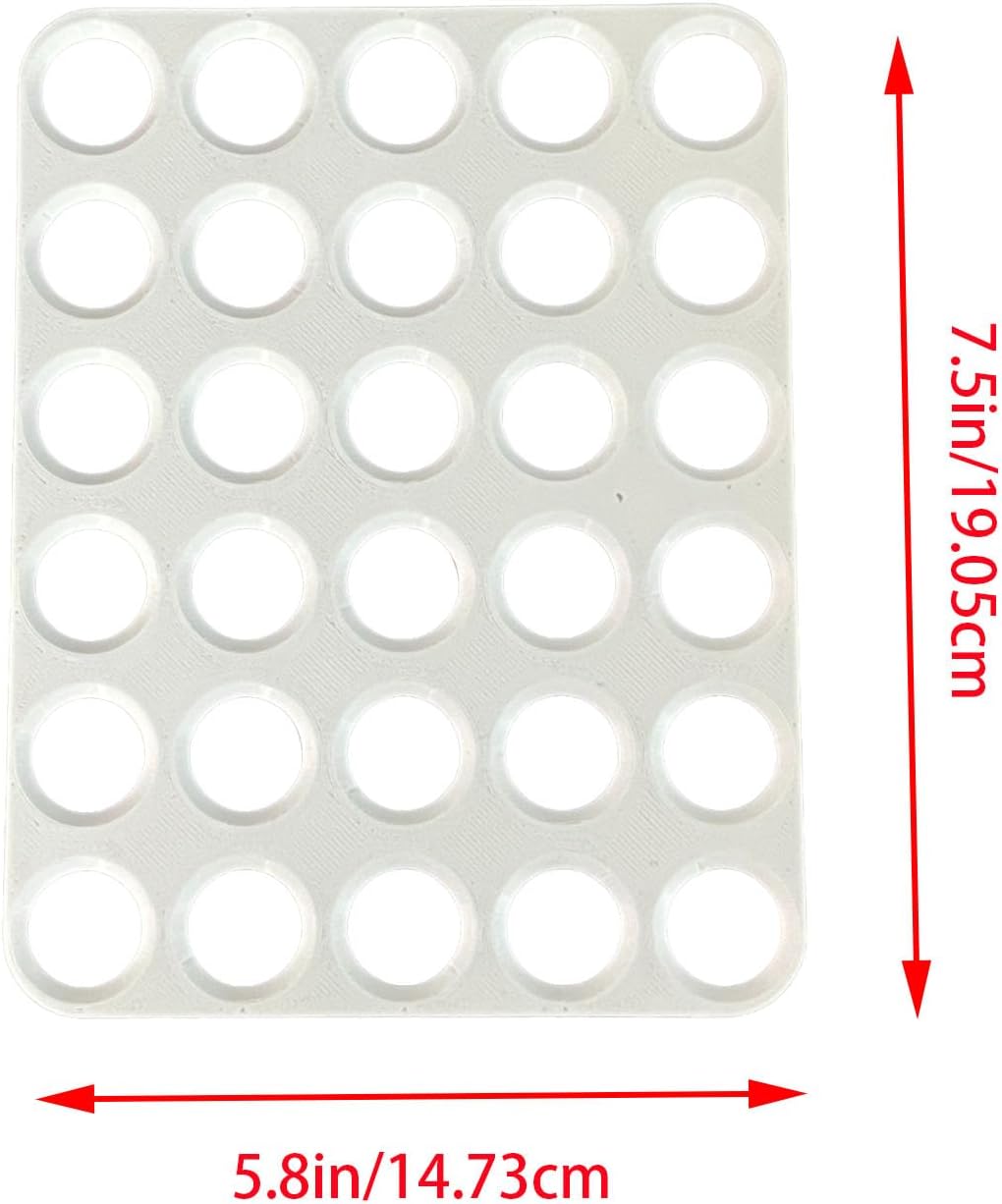 2 PCS Small Quail/Bird Egg Trays, Quail Egg Container, Quail Egg Tray Inserts Compatible with Dollar General's Fresh Start Refrigerator Storage Bin (Clear Plastic Tray not Included