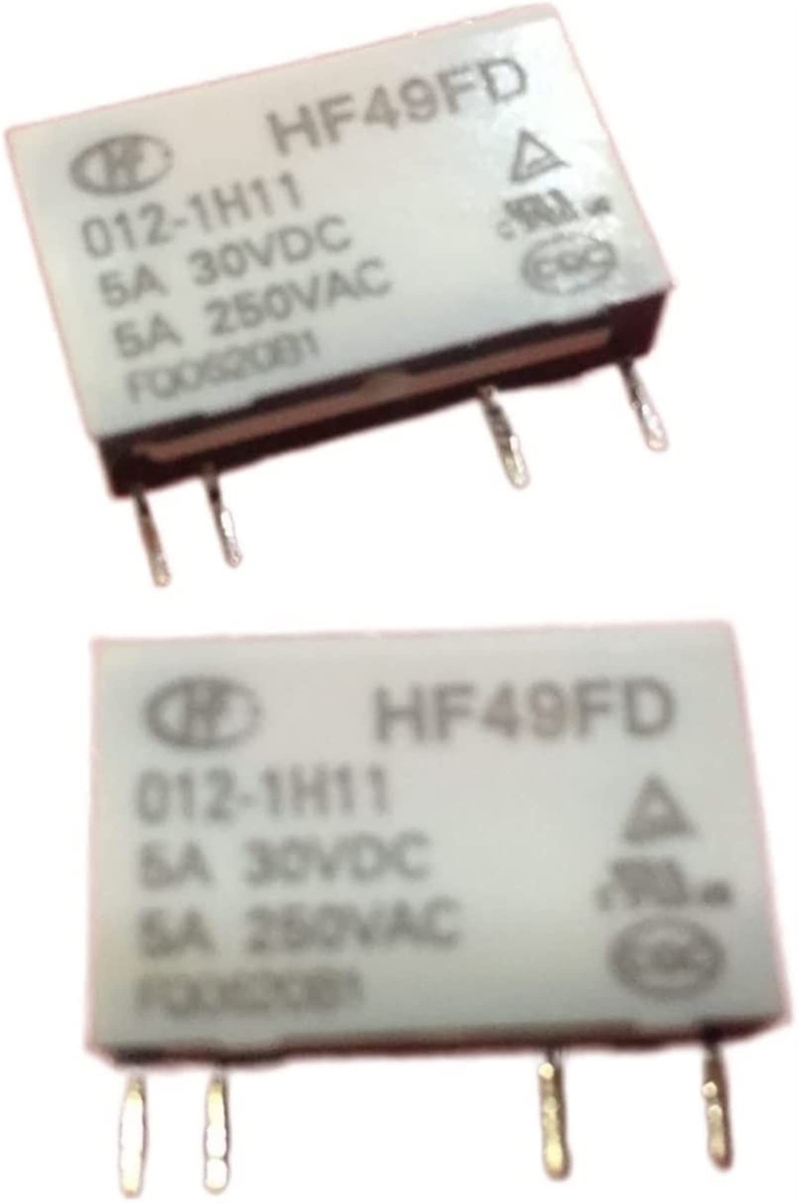 AERBNYEQP Relay 10pcs HF49FD-012-1H11 HF49FD 12V 1H11 Replace JZC-49F-012-1H1 HF49F-012-1H1 5A 250VAC 4PIN