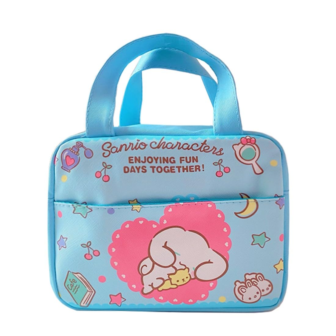 Roffatide Anime Cinna-White Big Ear Dog Lunch Bag for School Work Reusable Insulated Lunch Box Travel Picnic Container Lunch Box for Girls Boys B